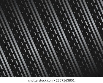 Black abstract geometric background. Modern shape concept. Black metal texture steel background.