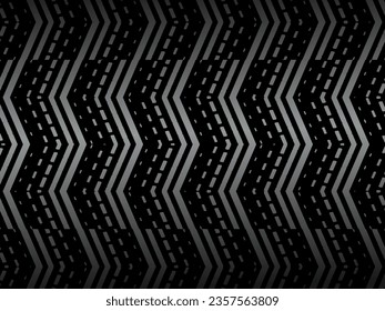 Black abstract geometric background. Modern shape concept. Black metal texture steel background.