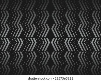 Black abstract geometric background. Modern shape concept. Black metal texture steel background.