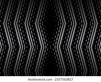 Black abstract geometric background. Modern shape concept. Black metal texture steel background.