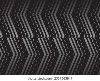 Black abstract geometric background. Modern shape concept. Black metal texture steel background.