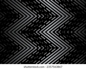 Black abstract geometric background. Modern shape concept. Black metal texture steel background.