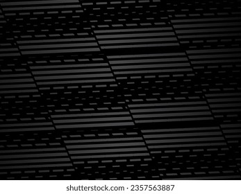 Black abstract geometric background. Modern shape concept. Black metal texture steel background.