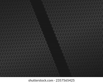 Black abstract geometric background. Modern shape concept. Black metal texture steel background.