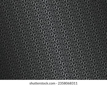 Black abstract geometric background. Modern shape concept. Black metal texture steel background.