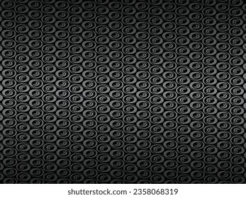Black abstract geometric background. Modern shape concept. Black metal texture steel background.