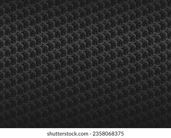 Black abstract geometric background. Modern shape concept. Black metal texture steel background.