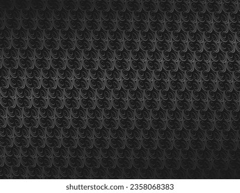 Black abstract geometric background. Modern shape concept. Black metal texture steel background.