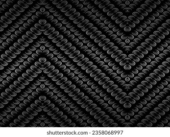 Black abstract geometric background. Modern shape concept. Black metal texture steel background.