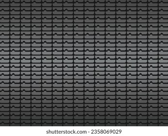 Black abstract geometric background. Modern shape concept. Black metal texture steel background.