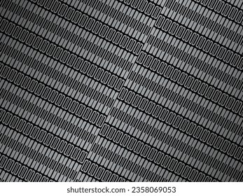 Fondo geométrico abstracto negro. Concepto de forma moderna. Fondo de acero de textura de metal negro.