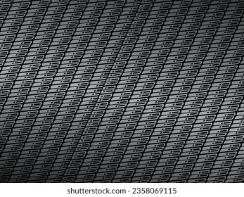Black abstract geometric background. Modern shape concept. Black metal texture steel background.