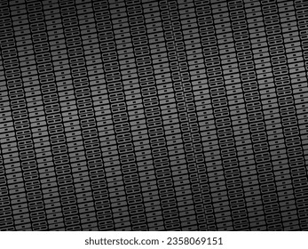 Black abstract geometric background. Modern shape concept. Black metal texture steel background.