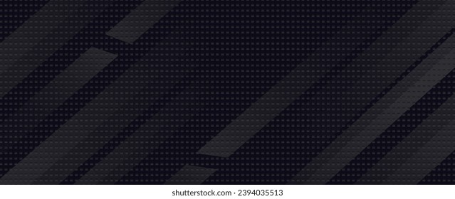 Black abstract geometric background. Modern shape concept. luxurious and elegant halftone pattern. vector