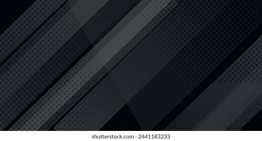 Black abstract geometric background. Modern shape concept.