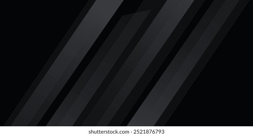 Black abstract geometric background. Modern shape concept