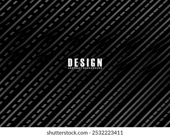 Black abstract geometric background. Modern shape concept. Black gradient lines poola background.