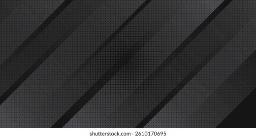 Black abstract geometric background. Modern shape concept style.vector illustration