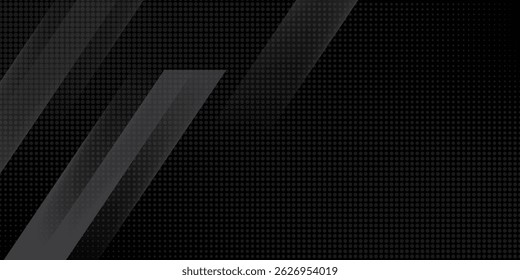 Black abstract geometric background. Modern shape concept 
