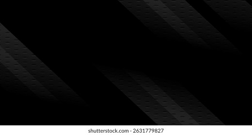 Fondo geométrico abstracto negro. Concepto de forma moderna, Vector