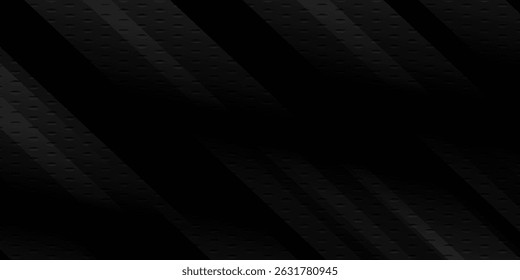 Fondo geométrico abstracto negro. Concepto de forma moderna, Ilustración vectorial