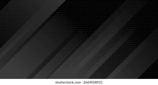 Black abstract geometric background. Modern shape concept.