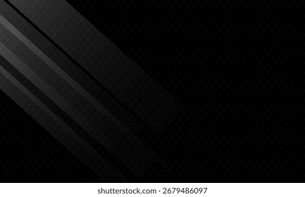 Fundo geométrico abstrato preto. Conceito de forma moderna. vetor eps10