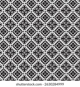 Schwarzes abstraktes geometrisches Linienmuster. Perfekt für Druck, Design und Textilien. Abstrakte Wellenhintergründe mit nahtlosen geometrischen Mustern. Perfekte abstrakte geometrische Muster. Vektorgrafik.
