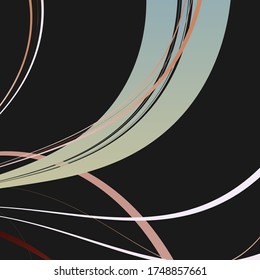 Black abstract geometric modern background. Modern shape concept, modern template