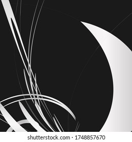 Schwarz abstrakter, geometrischer, moderner Hintergrund. Modernes Formkonzept, moderne Vorlage