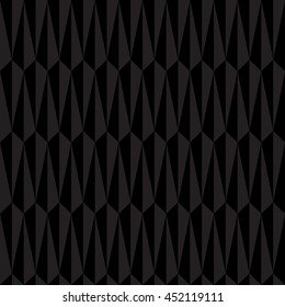 Black Abstract Geometric Seamless Pattern Vector Illustration