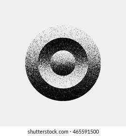 Black Abstract Geometric Shape Circle Badge Stock Vector (Royalty Free ...