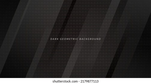 Black abstract geometric texture background. Modern shape concept. eps10 vector	
