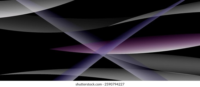 black abstract geometric vector background