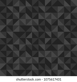 Black Abstract Geometric Vector Seamless Repeat Pattern Background