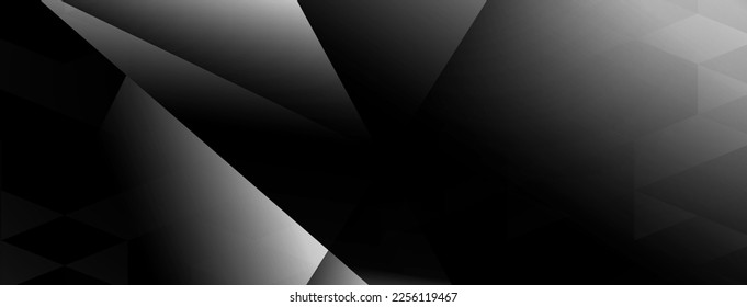 Black abstract geometry design pattern background vector