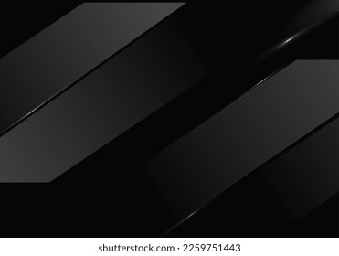 Black abstract geometry design pattern background vector