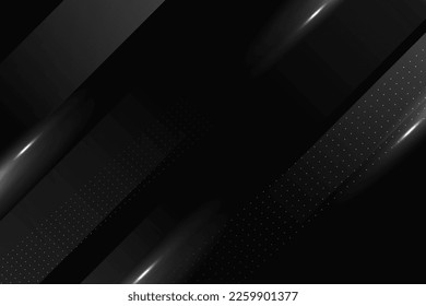 Black abstract geometry design pattern background vector