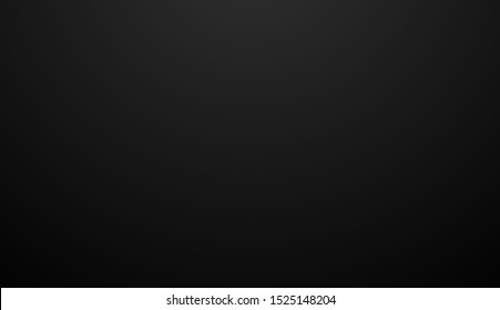 Black abstract gradient background, vector.