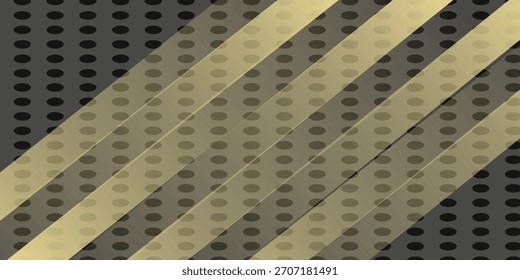 Diseño gráfico abstracto negro. Capas oscuras geométricas y marcos dorados