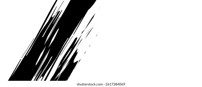 Black and with abstract grunge background with halftone style. vector ilustration