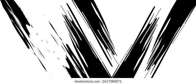 Black and with abstract grunge background with halftone style. vector ilustration