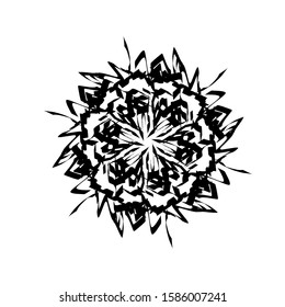 Black abstract grunge background. Isolated white background