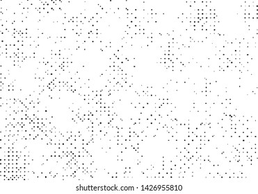Black abstract grunge texture background, Old pattern overlay vector, Halftone dot scratch