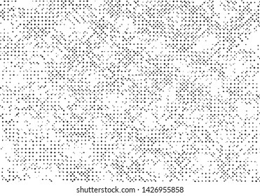 Black abstract grunge texture background, Old pattern overlay vector, Halftone scratch monochrome
