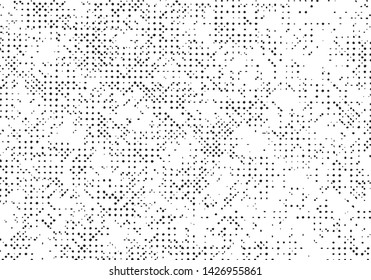 Black abstract grunge texture background, Old pattern overlay vector, Monochrome halftone dust