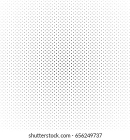 Black abstract halftone circle made of dots in diagonal rrangement on white background. Vector illustration.