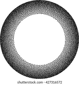 Black Abstract Halftone Logo Design Element, vector illustration 