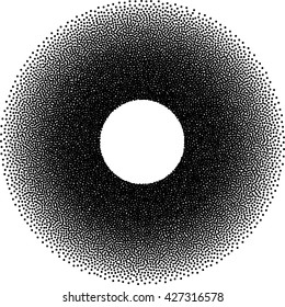 Black Abstract Halftone Logo Design Element, vector illustration 