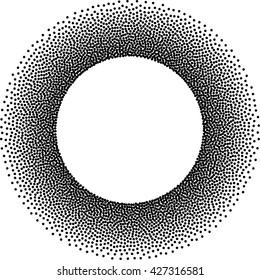Black Abstract Halftone Logo Design Element, vector illustration 